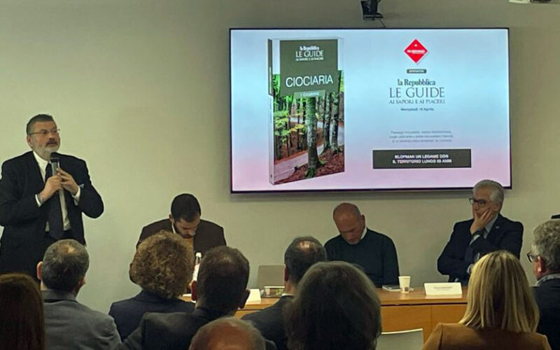 FROSINONE – Gianluca Quadrini alla presentazione della Guida di Repubblica i Cammini della Ciociaria
