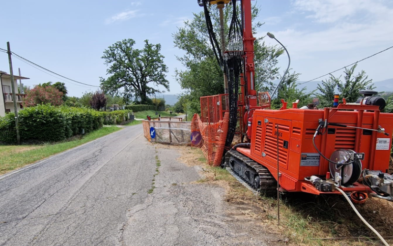 ARCE – Frana in località Colleone, al via i lavori propedeutici per la sistemazione della strada provinciale