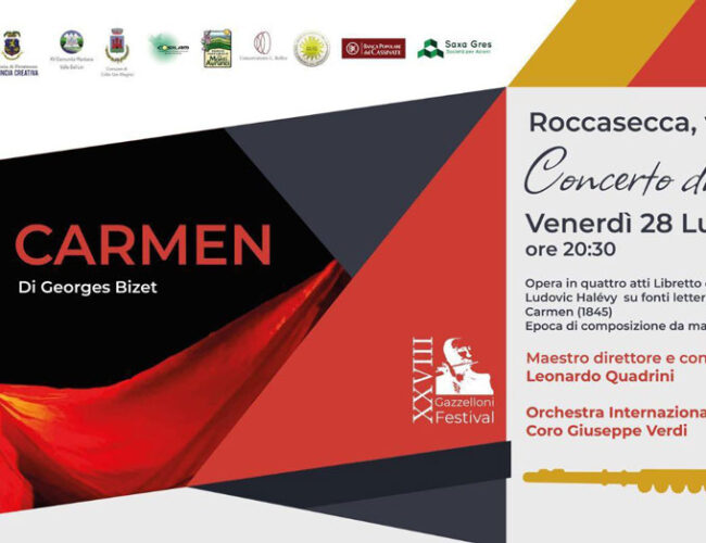 ROCCASECCA – XXVIII Festival Internazionale Severino Gazzelloni serata con il concerto di Gala all’insegna dell’Opera