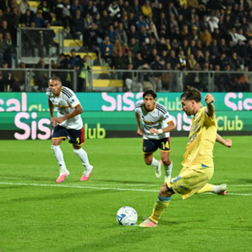 SPORT/CALCIO – Frosinone – Lecce 5-1, la cronaca e il tabellino della gara